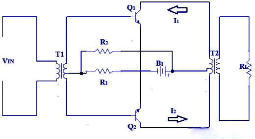 Class A push-pull amplifier circuit diagram (1)